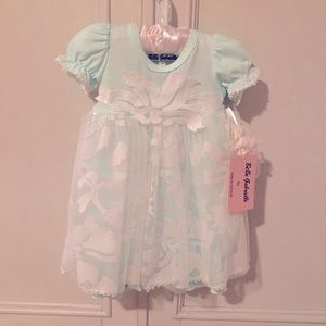 Newborn dress set with matching headband